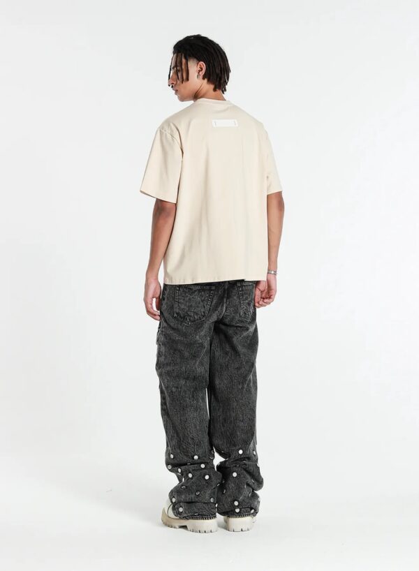 MOD WAVE MOVEMENTCamiseta"Soul Awaken Print Regular Fit Tee"color crudo