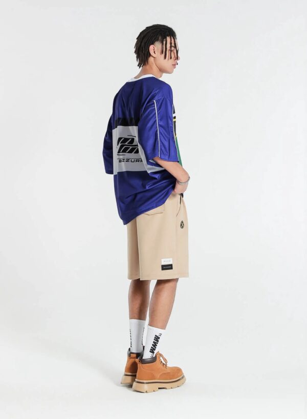 MOD WAVE MOVEMENTCamiseta"Ultra-Oversized Country Team Jersey"color azul