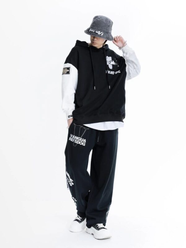 MOD WAVE MOVEMENT Sudadera " VANGUARDS DOG SWEATSHIRT " color negro