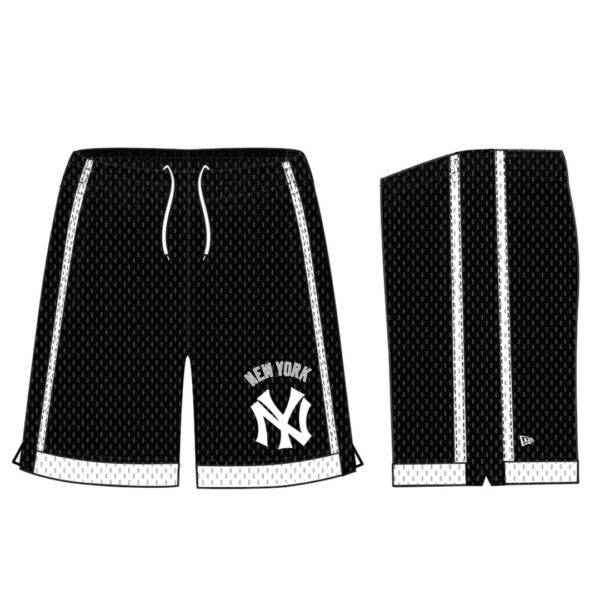 NEW ERABermudas"M H2 SHORT 3013 NEYYANCO BLK"color negro