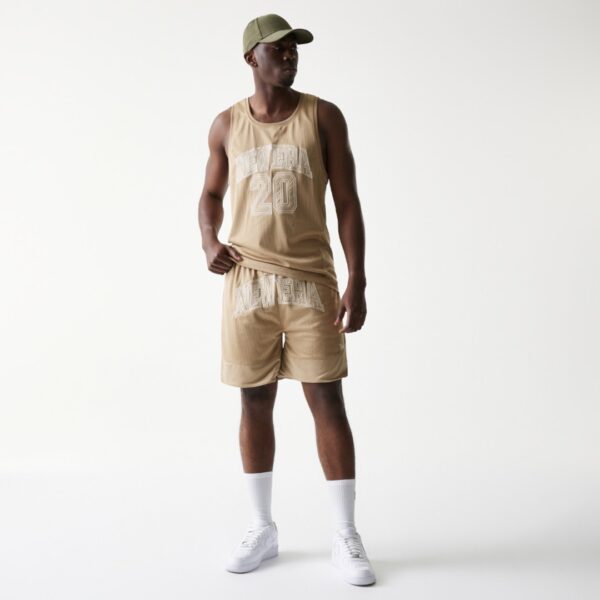 NEW ERABermudas"NE MESH OS SHORTS NEWERA CAM"color beige