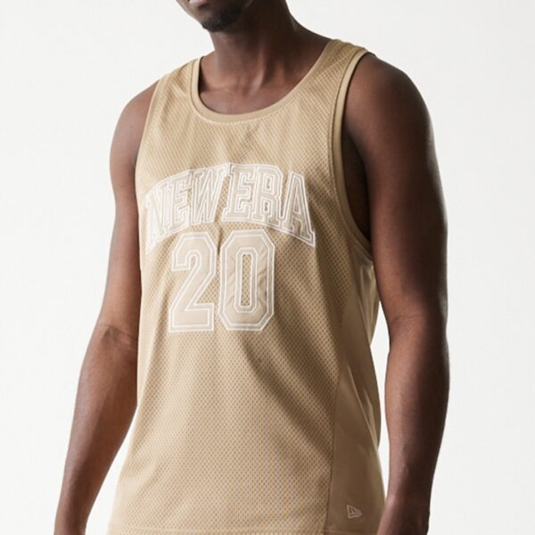 NEW ERACamiseta"NE MESH TANK NEWERA CAM"color beige