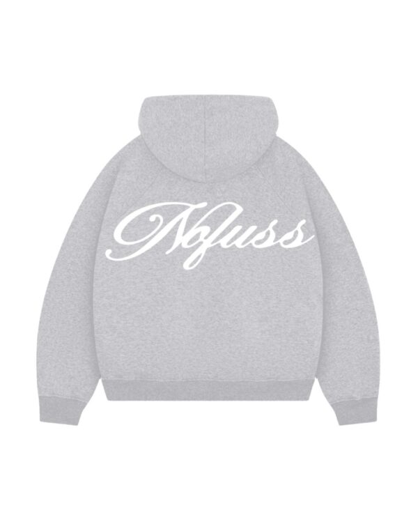 NOFUSSSudadera"Grey Essential Hoodie"color gris