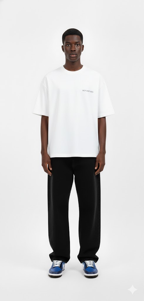 NOFUSSCamiseta"White Studio"color blanco