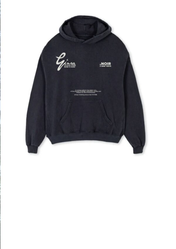 NOIR ESSENCESudadera"Ginza Hoodie"color nego