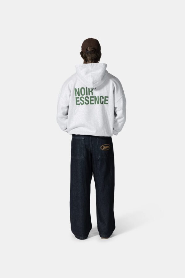 NOIR ESSENCESudadera"Essence Washed Grey Hoodie"color gris