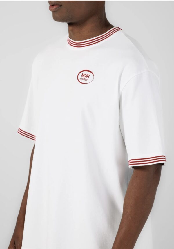 NOIR ESSENCECamiseta"Couture White T-Shirt"color blanco