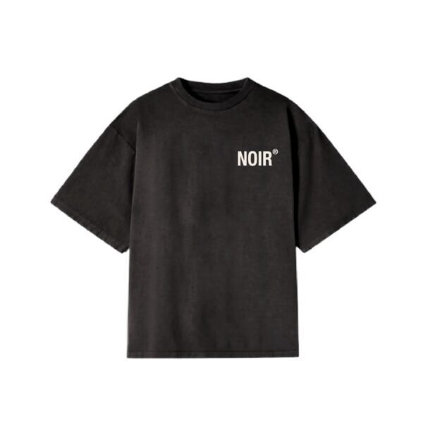 NOIR ESSENCECamiseta"Essence Washed Black t-shirt"color negro