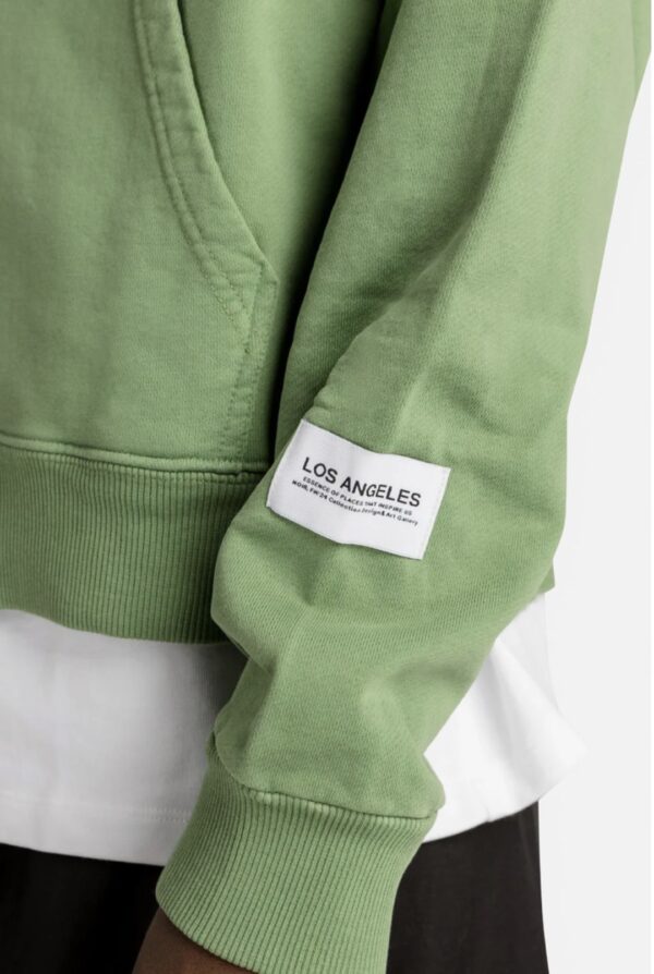 NOIR ESSENCESudadera"Beverly Hills Green Zip Hoodie"color verde