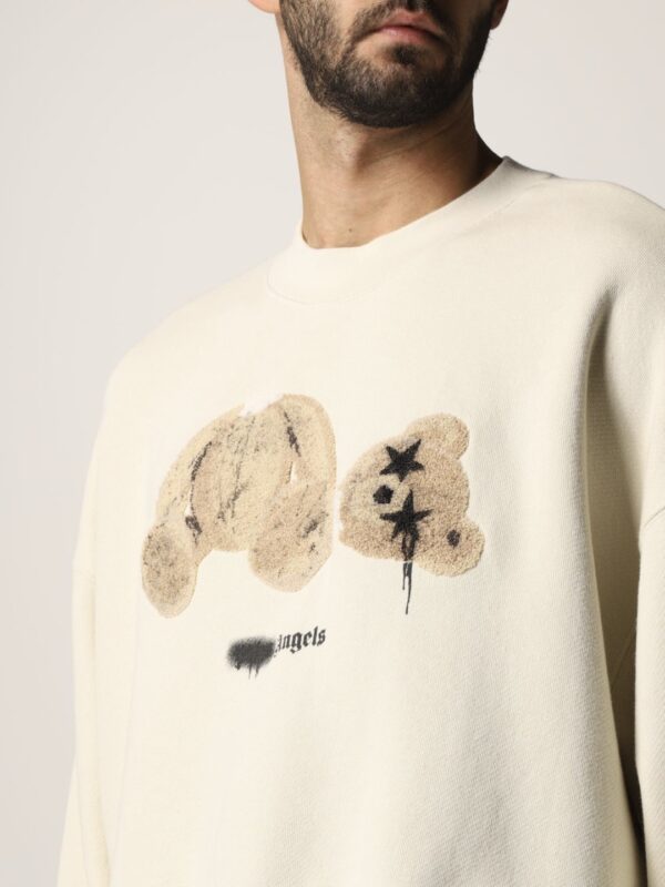 PALM ANGELS Jersey " Spray PA Bear " color crudo