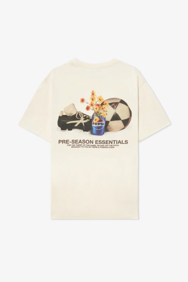 POMPEII BRAND Camiseta " ESSENTIALS CREAM TEE " color crudo