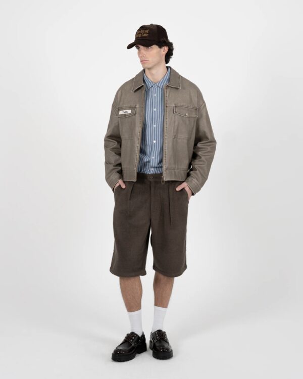 PROHIBITEDChaqueta"Exit Speed Jacket Brown"color marron