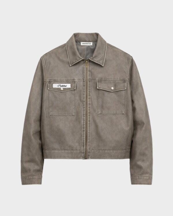 PROHIBITEDChaqueta"Exit Speed Jacket Brown"color marron