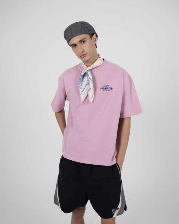 PROHIBITEDCamiseta"In A Rush Tee Rose"color rosa