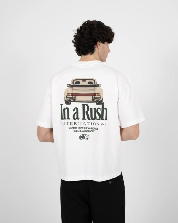 PROHIBITEDCamiseta"Oldtimer Race Tee Off-White"color blanco