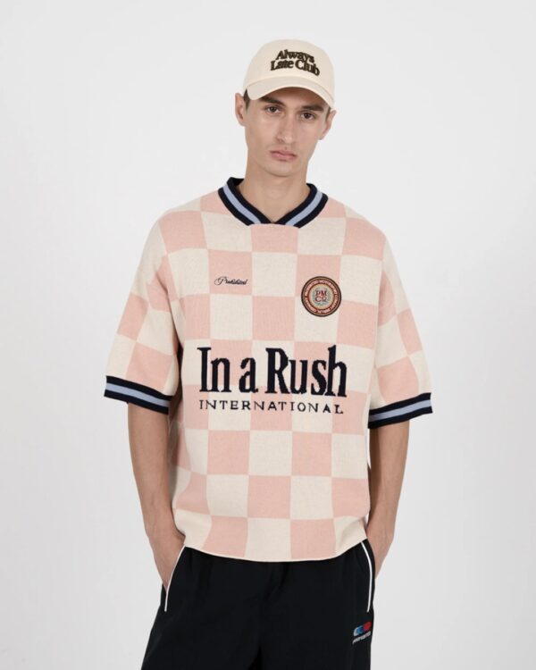 PROHIBITEDCamiseta"Victory Knit Trikot Rose"color rosa