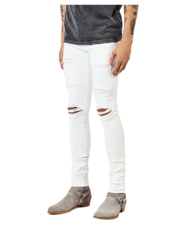 Jeans REDHOUSE " Ripped " color denim blanco