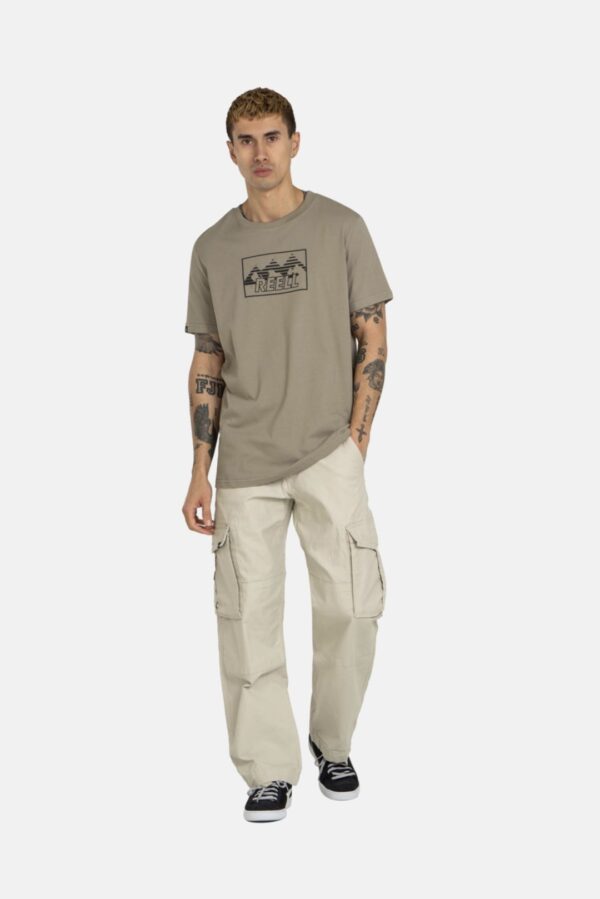 REELL Pantalon " CARGO RIPSTOP 3779 FLAT WHITE " color blanco