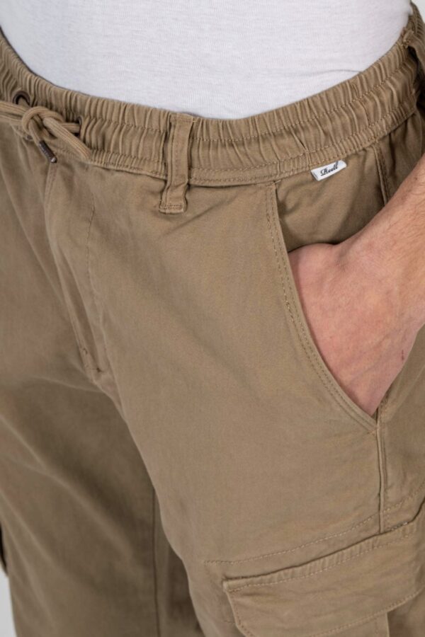 REELL Pantalon " REFLEX RIB CARGO 3359 " color tostado
