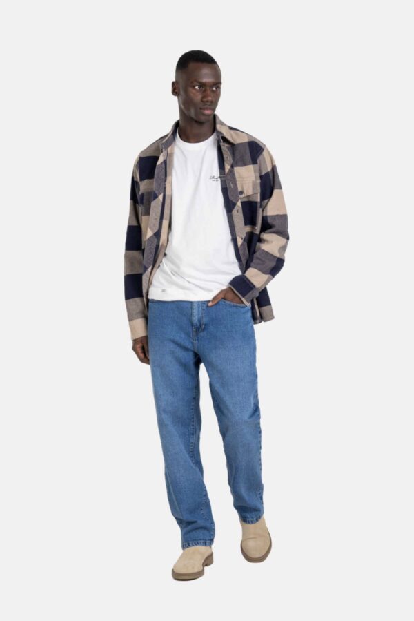 REELLSobrecamisa"Freeman Shirt"cuadros marino-beige