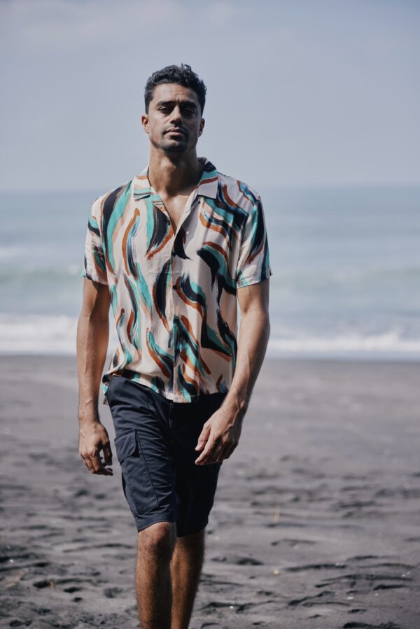 RELIGION Camisa " PAINT SPLAT SHIRT " multicolor