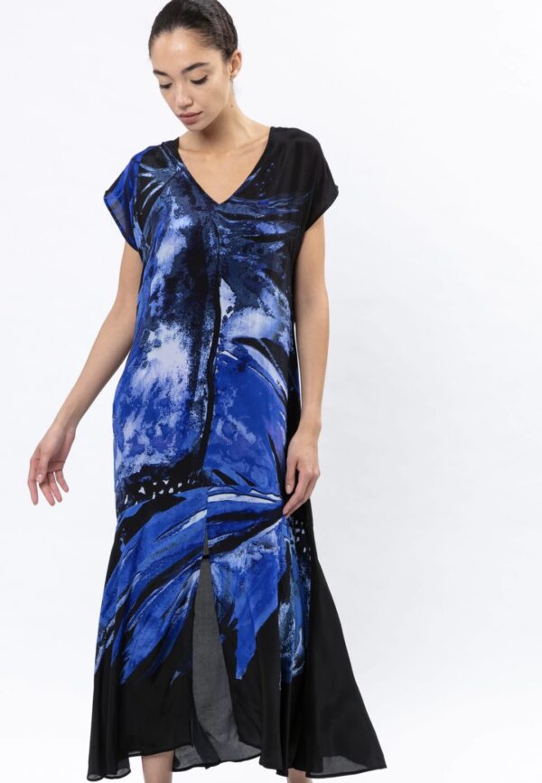 RELIGION Vestido " Jade " estampado azul