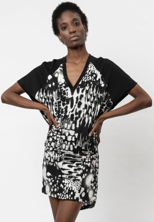 Vestido RELIGION " FLOW " estampado Fusion