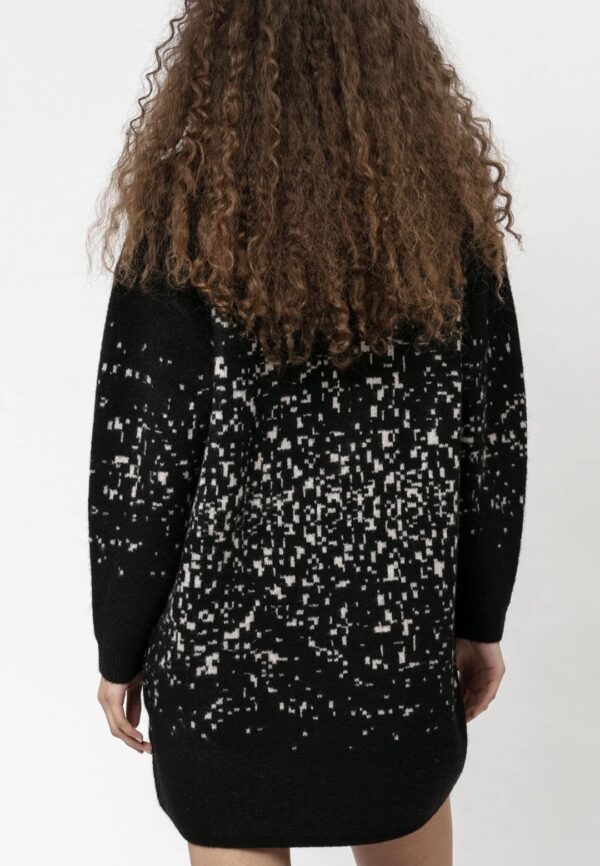 RELIGION Vestido de Lana " Leo " color negro-blanco