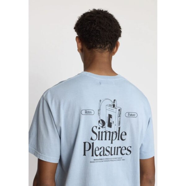 REVOLUTION Camiseta "Printed T-shirt" color azul