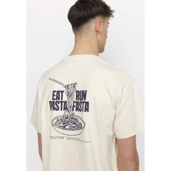 REVOLUTION Camiseta "Printed T-shirt" color blanco roto