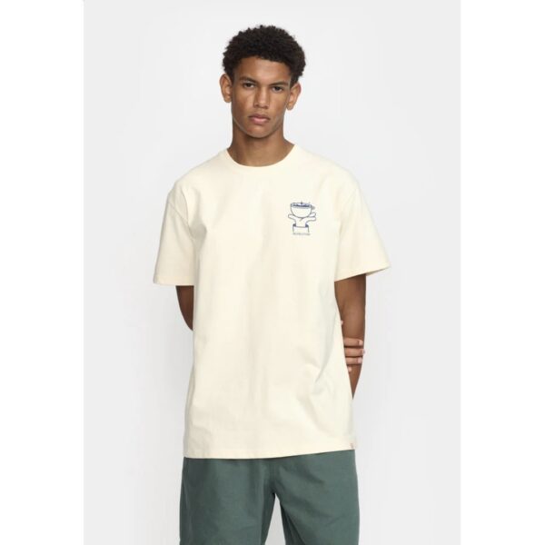 REVOLUTION Camiseta "Printed T-shirt" color blanco roto