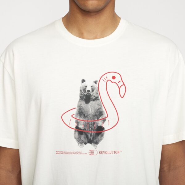 REVOLUTION Camiseta color blanco