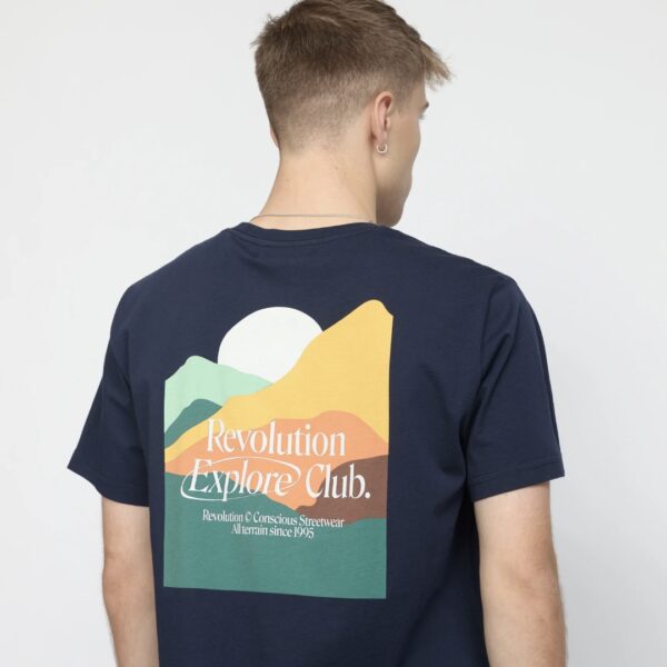 REVOLUTION Camiseta color marino