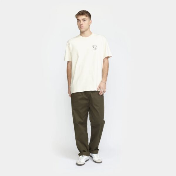 REVOLUTION Camiseta color blanco roto