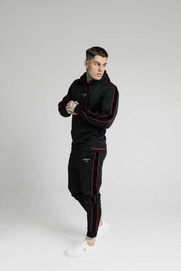 SIKSILK Sudadera con capucha " Imperial " color negro