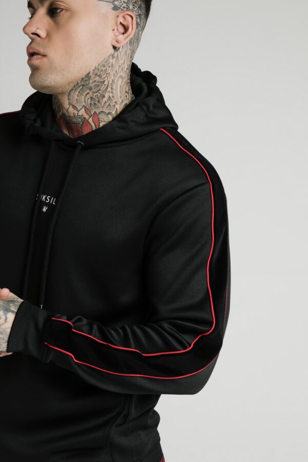 SIKSILK Sudadera con capucha " Imperial " color negro
