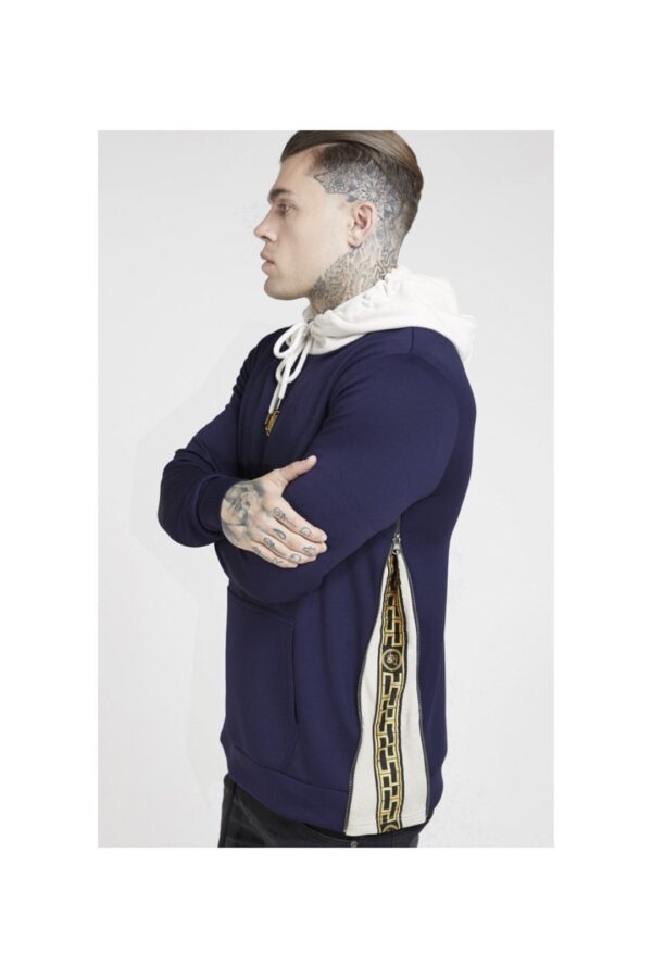 SIKSILK Sudadera " Hibrid " color marino