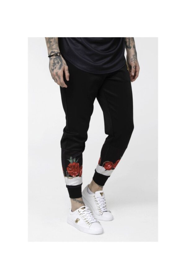 SIKSILK Pantalon " Majestic Poly " color negro