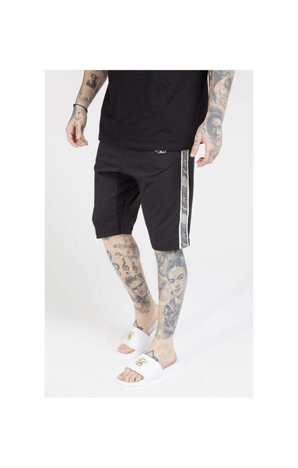SIKSILK  Bermuda " Zonal Runner " color negro