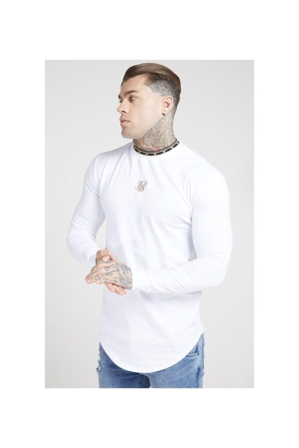 SKSILK Camiseta manga larga " Chain Tape " color blanco