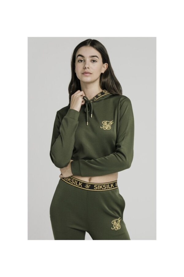 SIKSILK Sudadera " Taped Poly " color verde