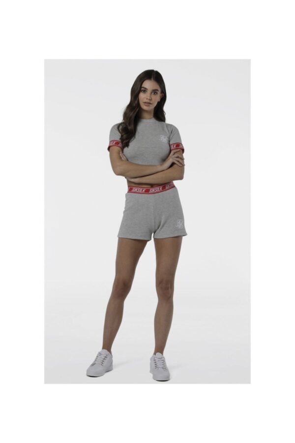SIKSILK Shorts afelpados color gris