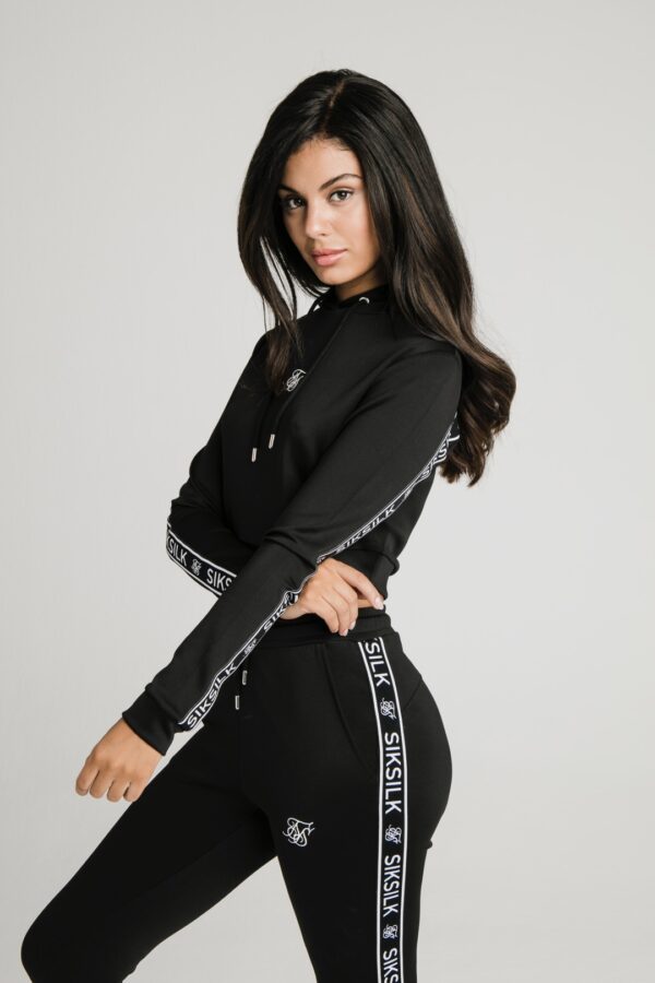 SIKSILK  Sudadera con capucha color negro