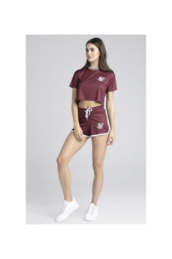 SIKSILK Camiseta " Allover Print " color burdeos