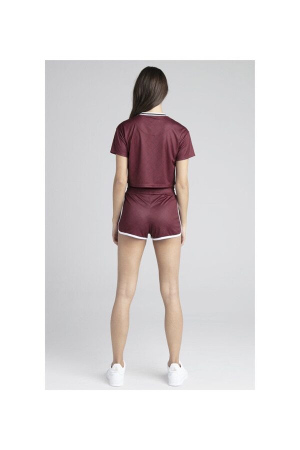 SIKSILK Camiseta " Allover Print " color burdeos