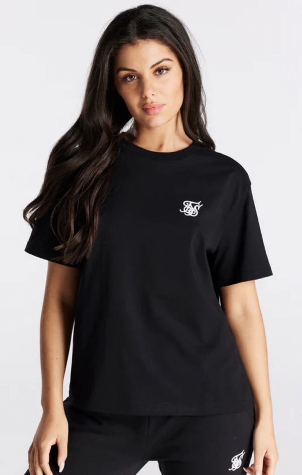 SIKSILK Camiseta " Essential Boyfriend " color negro