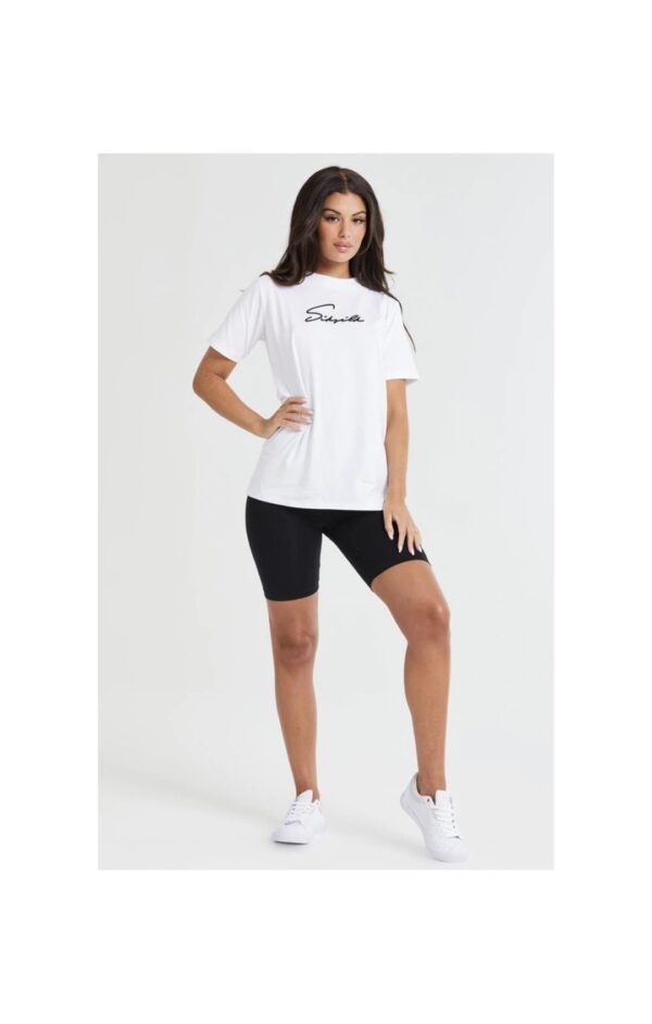 SIKSILK Camiseta " Essential Boyfriend " color blanco