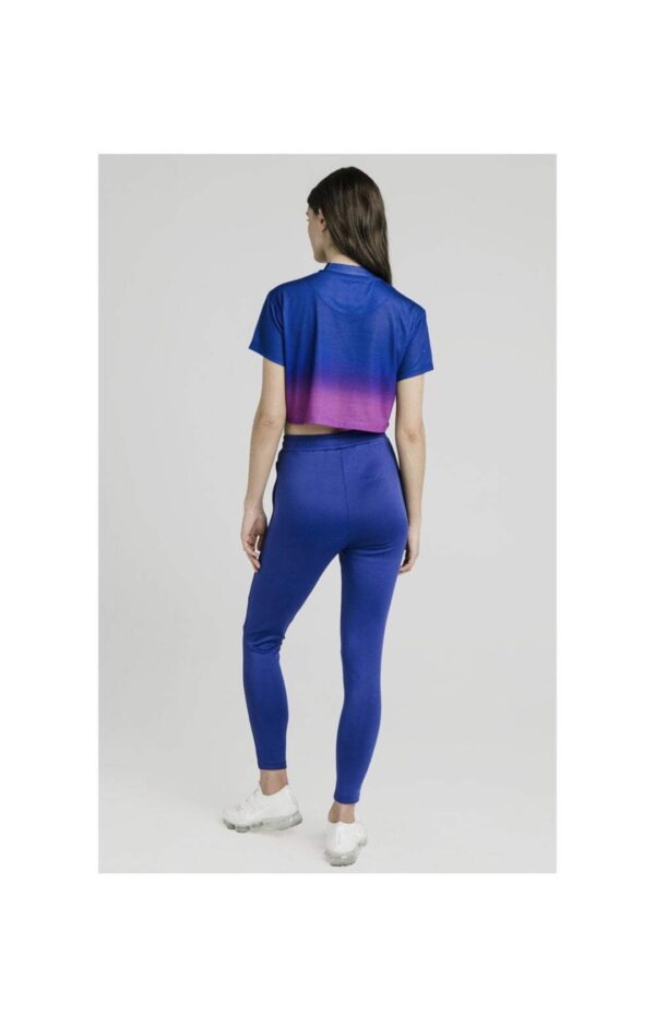 SIKSILK Camiseta " Fade Croped " color azul degradado