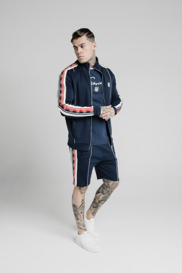 SIKSILK Chaqueta " Retro Panel " color marino