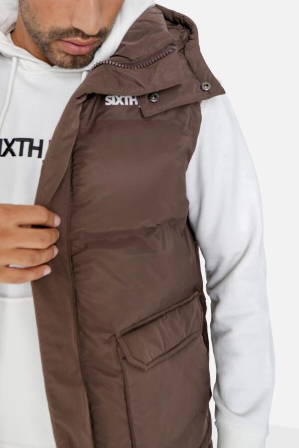 SIXTH JUNE Chaleco " Thermo Sleevelees " color marron